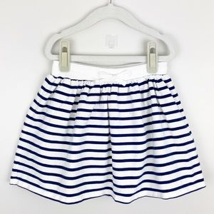 Carter’s - 8 Girls White & Blue Striped Skort